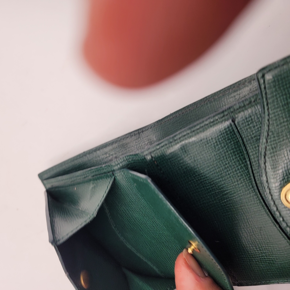 Christian Dior Leather Vintage Green Wallet - Picture 7 of 8